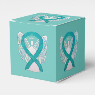 Caja Para Regalos Cinta verde azulada para la conciencia verde Cinta