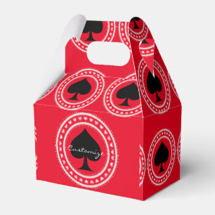 Caja Para Regalos Círculo Corazones Negro Espadas Thunder_Cove