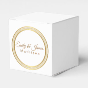 Caja Para Regalos Círculo Eterno de Casilla de Favor del Partido-Oro
