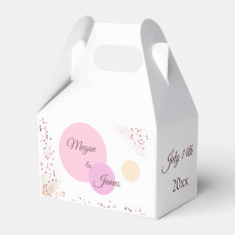 Caja Para Regalos Círculos confetti rosados
