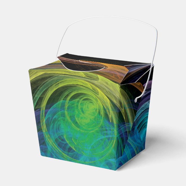 Caja Para Regalos Círculos espaciales (Front Side)