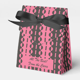 Caja Para Regalos Círculos sobre rayas - Carbón y carpa rosa