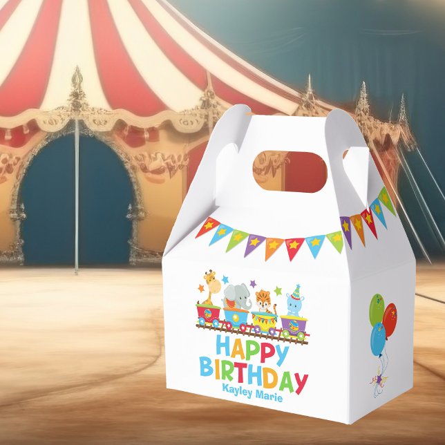 Caja Para Regalos Circus Animals Entrenan en Fiesta de cumpleaños a  (Subido por el creador)