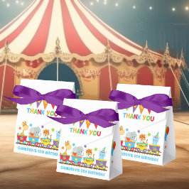 Caja Para Regalos Circus Animals Entrenan Niños divertidos Fiesta de
