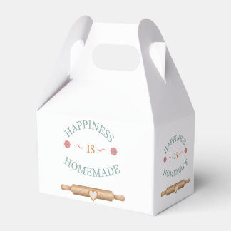 Caja Para Regalos Cita de repostería casera y feliz