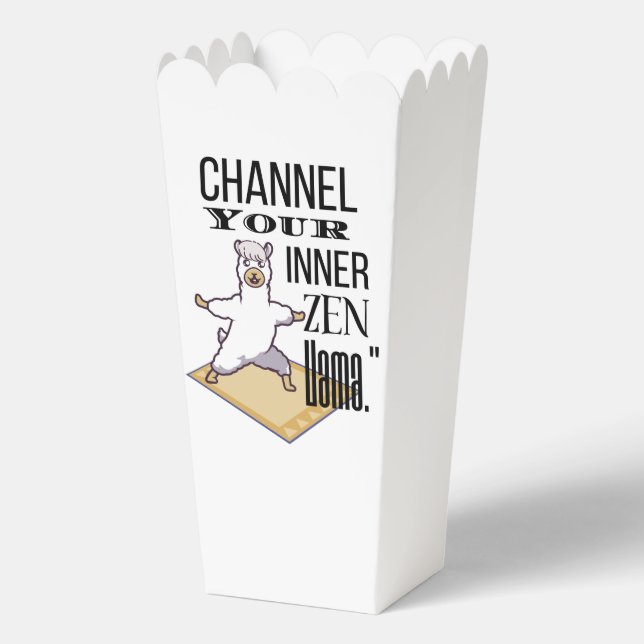 Caja Para Regalos cita de yoga en llama (Anverso)