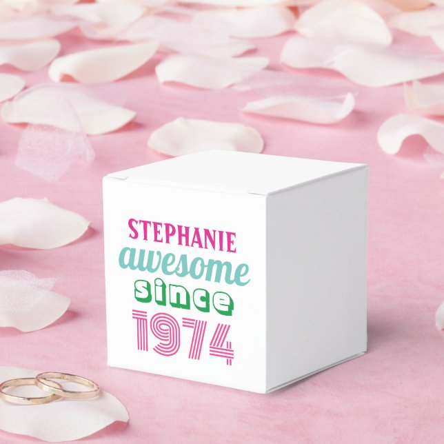Caja Para Regalos Cita divertida personalizada de cumpleaños 50  (Boda)