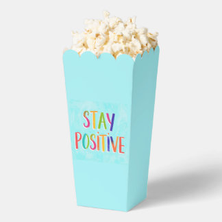 Caja Para Regalos Cita motivacional para mantenerse positivo pintada