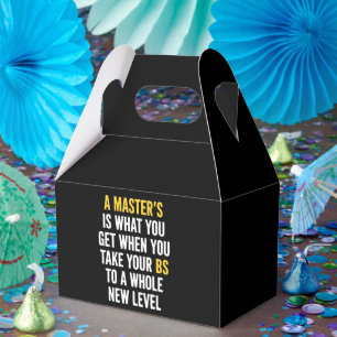 Caja Para Regalos Citas divertidas de graduación de maestría con hum