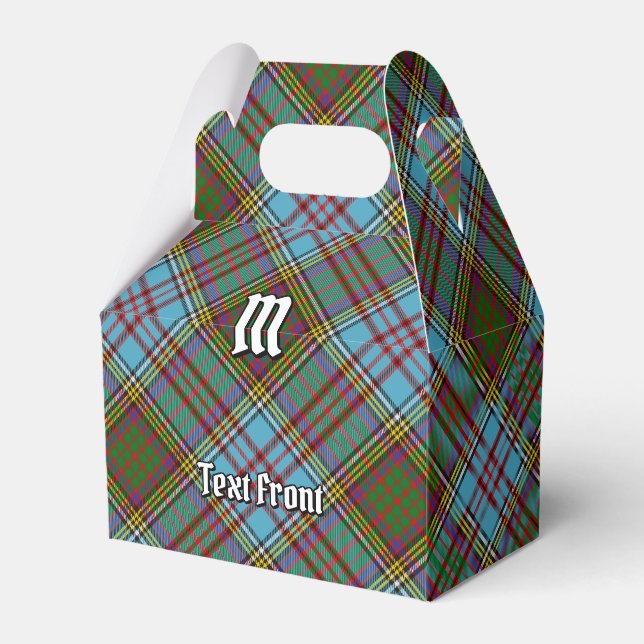 Caja Para Regalos Clan Anderson Tartan Favor Box (Front Side)