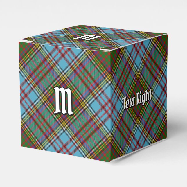 Caja Para Regalos Clan Anderson Tartan Favor Box (Costado Anverso)