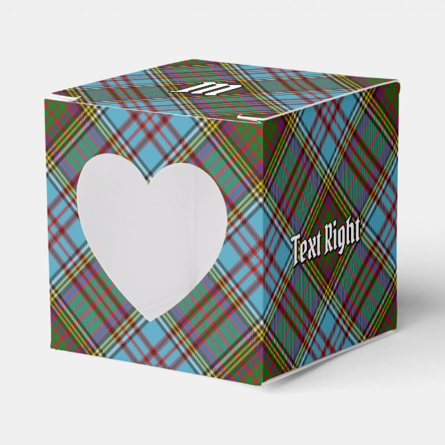 Caja Para Regalos Clan Anderson Tartan Favor Box (Anverso)