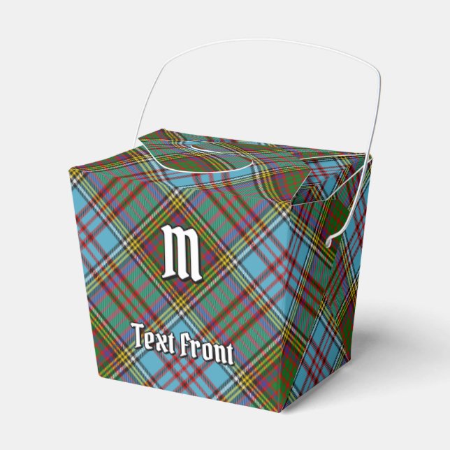 Caja Para Regalos Clan Anderson Tartan Favor Box (Front Side)