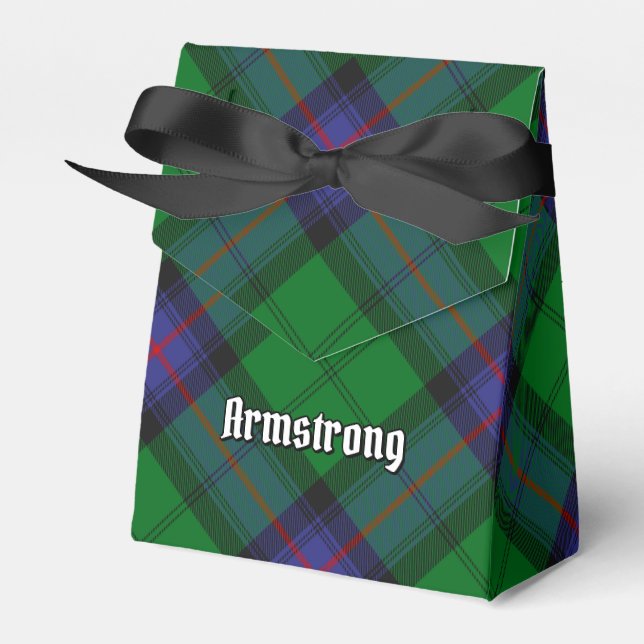 Caja Para Regalos Clan Armstrong Tartan Favor Box (Front Side)