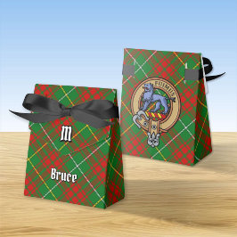 Caja Para Regalos Clan Bruce Escudo sobre la caza de tartán