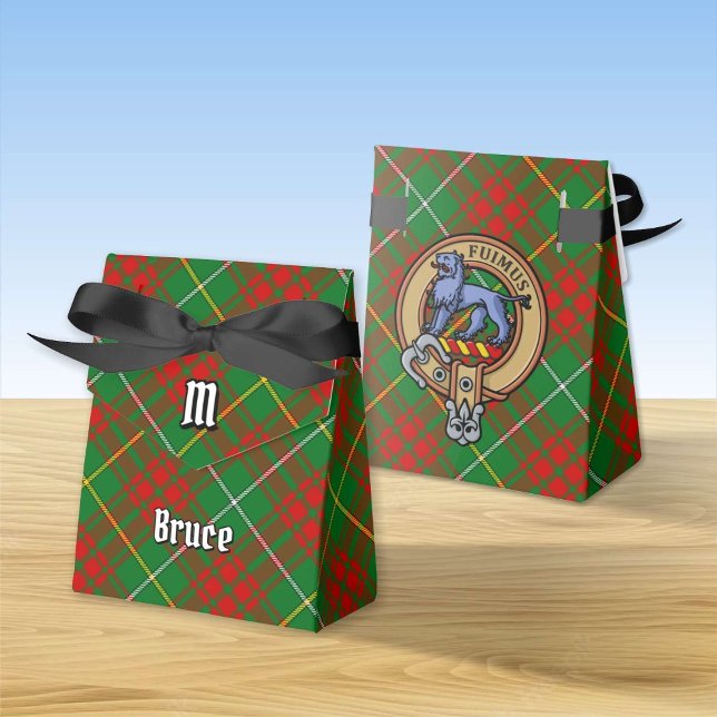 Caja Para Regalos Clan Bruce Escudo sobre la caza de tartán (Subido por el creador)