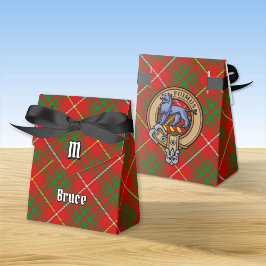 Caja Para Regalos Clan Bruce Escudo sobre Tartán