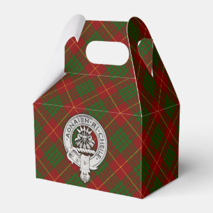 Caja Para Regalos Clan Cameron Escudo y Tartán