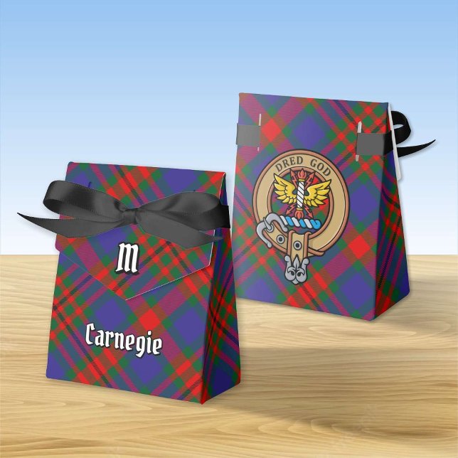 Caja Para Regalos Clan Carnegie Escudo sobre Tartán (Subido por el creador)