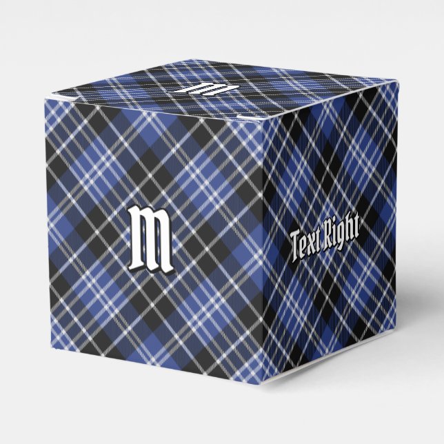 Caja Para Regalos Clan Clark Tartan Favor Box (Costado Anverso)