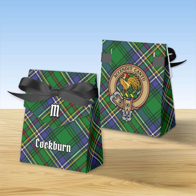 Caja Para Regalos Clan Cockburn Escudo sobre Tartán (Subido por el creador)