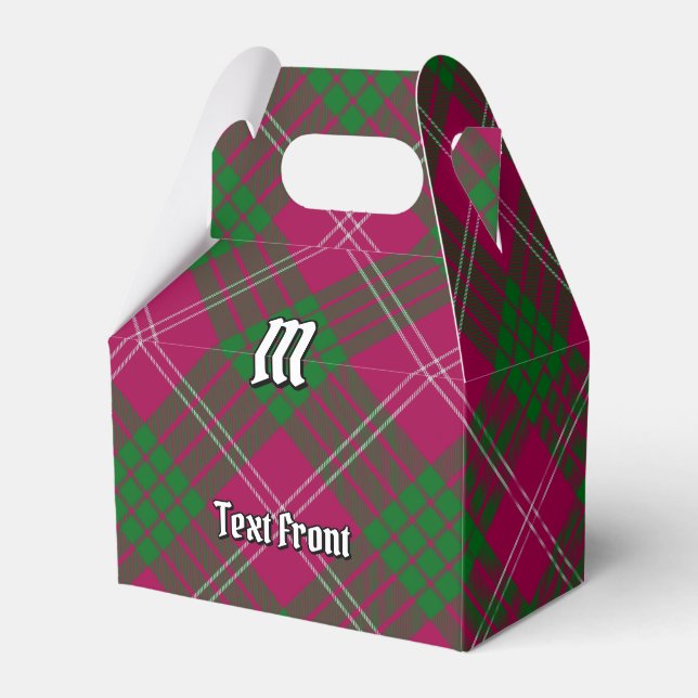 Caja Para Regalos Clan Crawford Tartan Favor Box (Front Side)