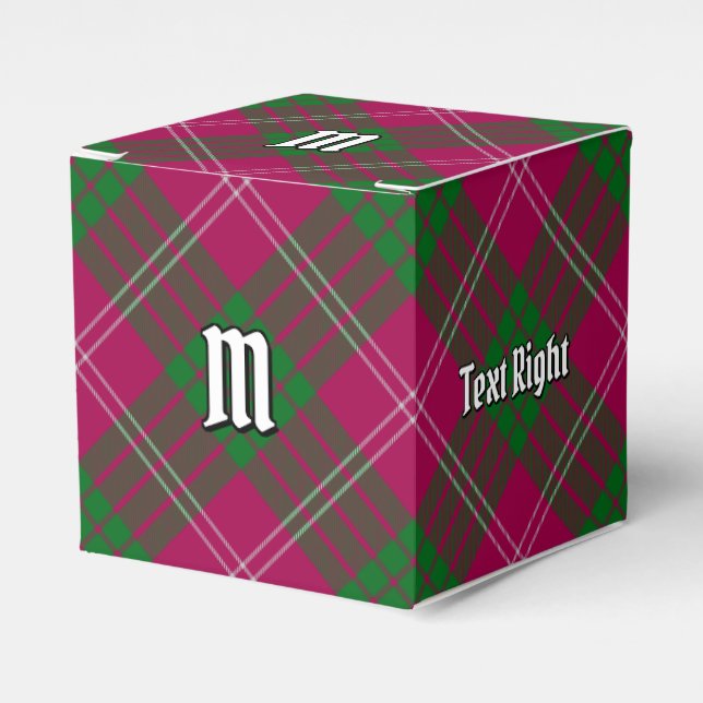 Caja Para Regalos Clan Crawford Tartan Favor Box (Costado Anverso)