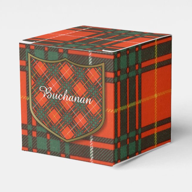 Caja Para Regalos Clan de los Carruthers Plaid Scottish kiltan tarta (Costado Anverso)