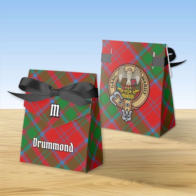 Caja Para Regalos Clan Drummond Escudo sobre Tartán (Subido por el creador)