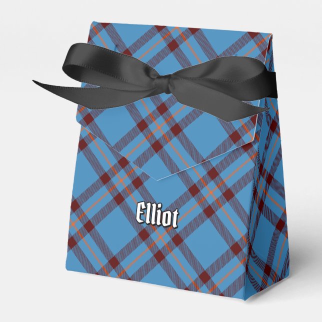 Caja Para Regalos Clan Elliot Antiguo Tartán Favor Box (Front Side)