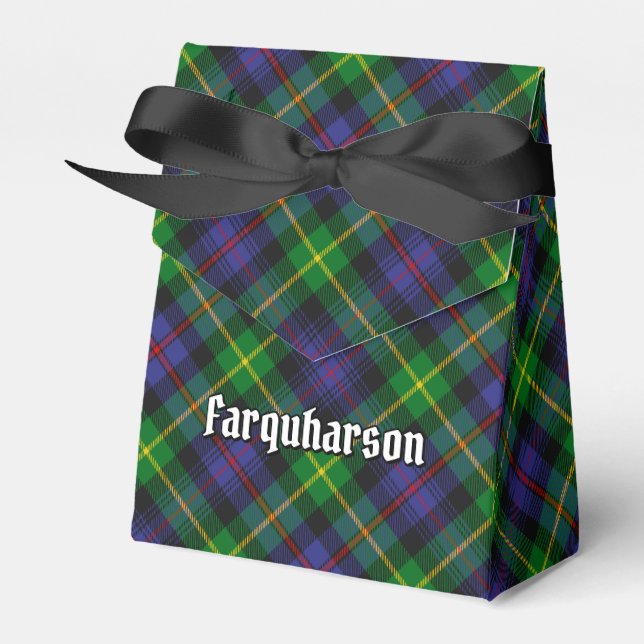 Caja Para Regalos Clan Farquharson Tartan Favor Box (Front Side)