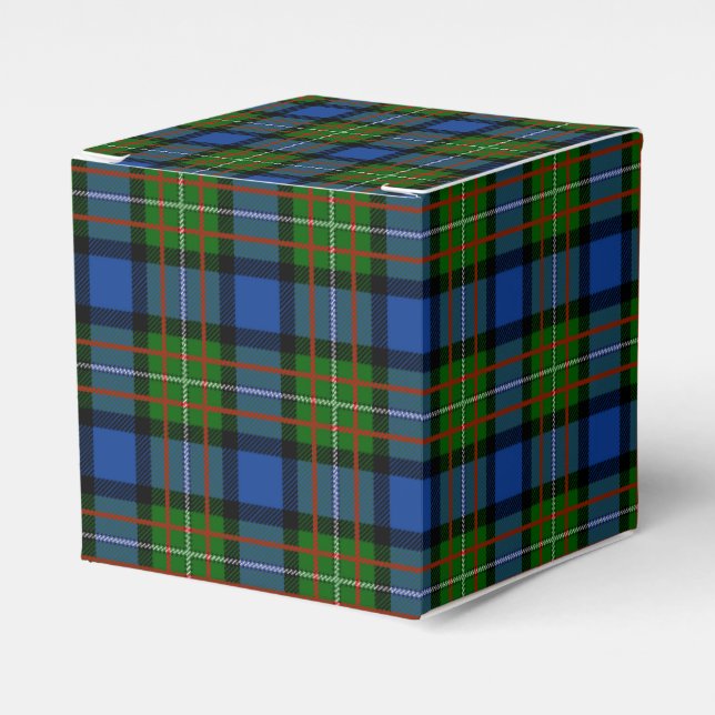 Caja Para Regalos Clan Fergusson Tartan (Costado Anverso)