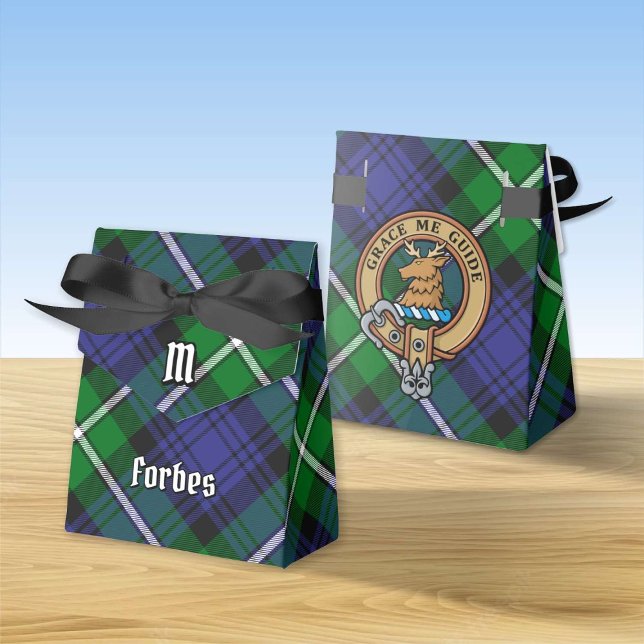 Caja Para Regalos Clan Forbes Escudo sobre Tartán (Subido por el creador)