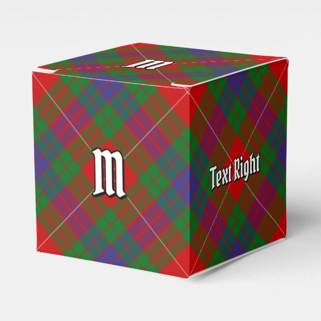 Caja Para Regalos Clan Fraser Tartan Favor Box (Costado Anverso)