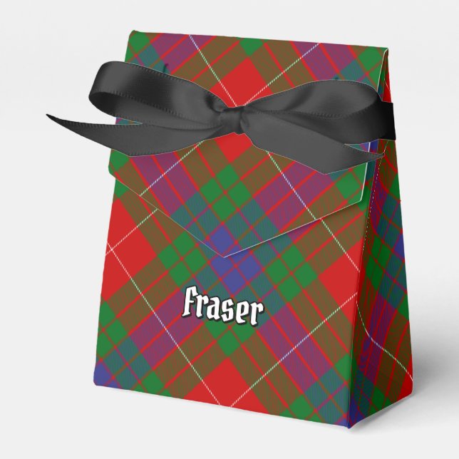 Caja Para Regalos Clan Fraser Tartan Favor Box (Front Side)