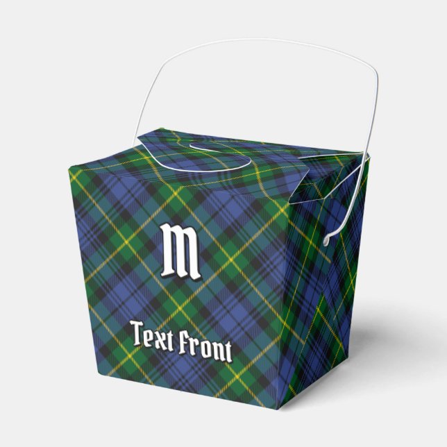 Caja Para Regalos Clan Gordon Tartan Favor Box (Front Side)