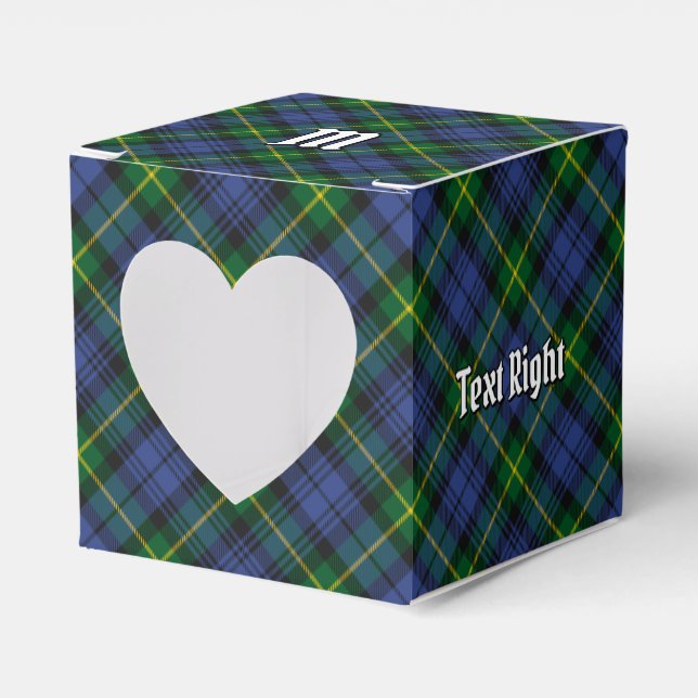 Caja Para Regalos Clan Gordon Tartan Favor Box (Anverso)