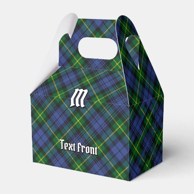 Caja Para Regalos Clan Gordon Tartan Favor Box (Front Side)