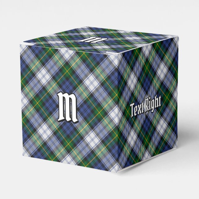 Caja Para Regalos Clan Gordon Vestir Tartan Favor Box (Costado Anverso)