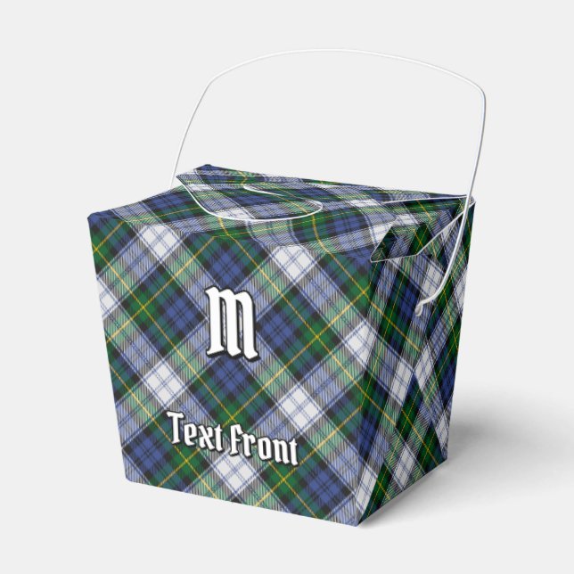 Caja Para Regalos Clan Gordon Vestir Tartan Favor Box (Front Side)