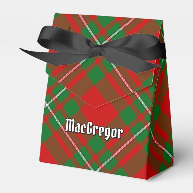Caja Para Regalos Clan Gregor Tartan Favor Box (Front Side)