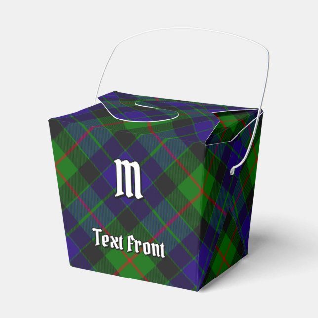 Caja Para Regalos Clan Gunn Tartan Favor Box (Front Side)