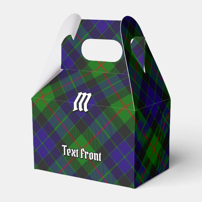 Caja Para Regalos Clan Gunn Tartan Favor Box (Front Side)