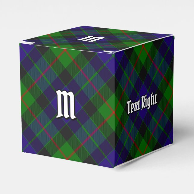Caja Para Regalos Clan Gunn Tartan Favor Box (Costado Anverso)