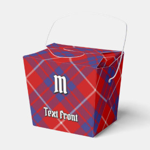 Caja Para Regalos Clan Hamilton Red Tartan Favor Box