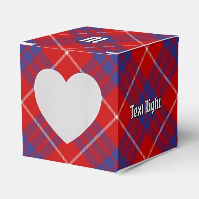 Caja Para Regalos Clan Hamilton Red Tartan Favor Box (Anverso)