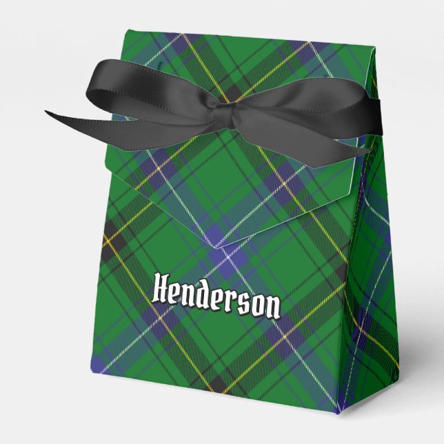 Caja Para Regalos Clan Henderson Tartan (Front Side)