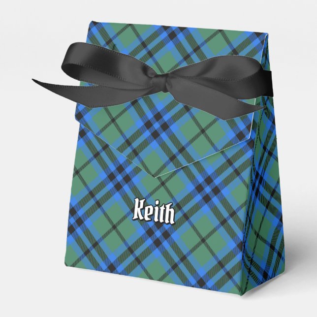 Caja Para Regalos Clan Keith Tartan Favor Box (Front Side)