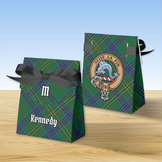 Caja Para Regalos Clan Kennedy Escudo sobre Tartán (Subido por el creador)