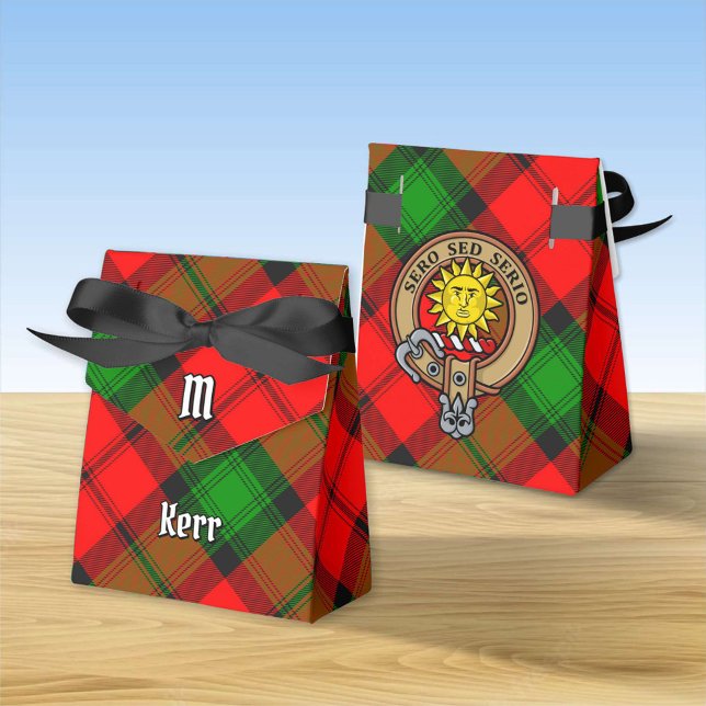 Caja Para Regalos Clan Kerr Escudo por Tartán (Subido por el creador)